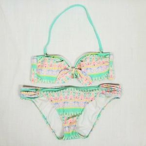 Victoria's Secret | Mint Pink Pattern Bikini *